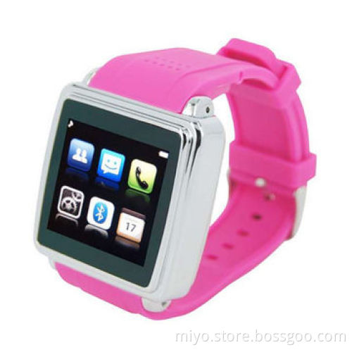 Touchscreen GSM Smartphone Watch, Flat Screen Design, Supports Multiple Languages